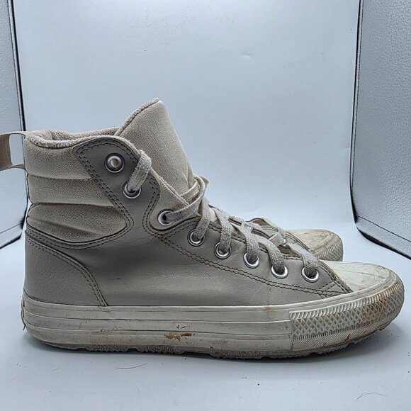 Chuck Taylor All Star Berkshire Boot Womens Size 9 White Winter Warm Outdoors - Picture 11 of 13